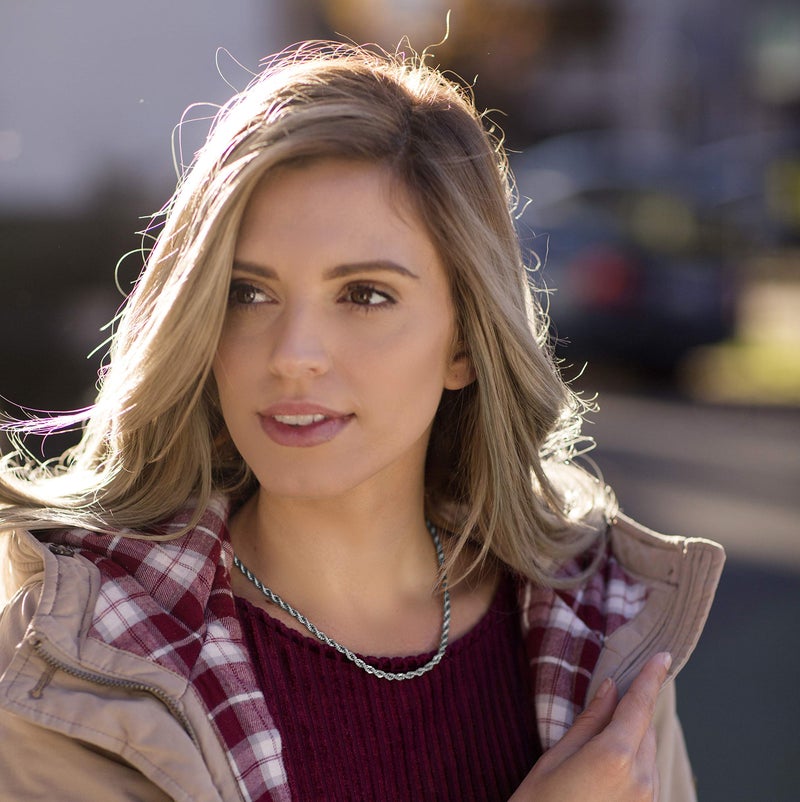 LIFETIME JEWELRY 24k Real Gold Plated 4mm Rope Chain Necklace Diamond Cut Gold Chain for Men Women (20 inches, White Gold Plated) - Image 3